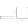 Светильник светодиодный потолочный PPB Scandic-S 54w 4000K WH IP20 5037212
